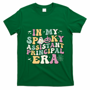 In My Spooky Assistant Principal Era Retro Ghost Halloween T-Shirt - Irish Green