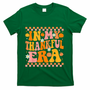 In My Thankful Era Fall Pumpkin Autumn Groovy Thanksgiving T-Shirt - Green