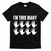 I'm This Many - 40th Birthday T-Shirt - Black