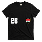 Iraq Nation Football Soccer 26 Jersey T-Shirt - Black