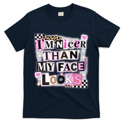 I'm Nicer Than My Face Looks T-Shirt - Navy