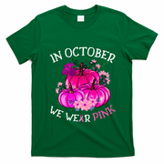 In October We Wear Breast Cancer Awareness October Gift T-Shirt - Irish Green