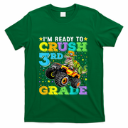 I'm Ready To Crush 3rd Grade Monster Truck Dinosaur Boy T-Shirt - Green