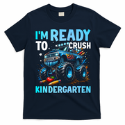 I'm Ready To Crush Kindergarten Cute Monster Truck Back To School T-Shirt - Navy Blue