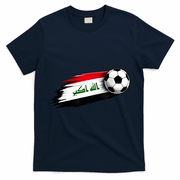 Iraq Soccer Flag Iraqi T-Shirt - Navy