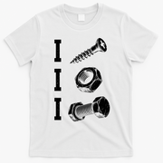 I Screw I Nut I Bolt Funny Mechanic T-Shirt - White