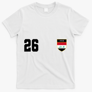 Iraq Soccer Jersey 2026 Back And Front T-Shirt - White
