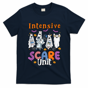 Intensive Scare Unit Icu Boo Crew Funny Nicu Picu Nurse Tech T-Shirt - Navy Blue