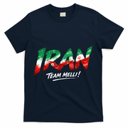 Iran Team Melli Soccer Fan Apparel T-Shirt - Navy