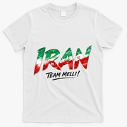 Iran Team Melli Soccer Fan Apparel T-Shirt - White