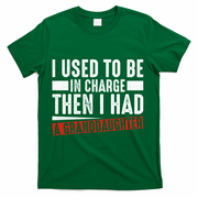 I Used To Be In Charge Then I Had A Granddaughter T-Shirt - Green