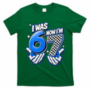 I Was 6 Now Im 7 Birthday 67 7th Birthday T-Shirt - Irish Green