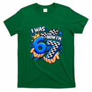 I Was 6 Now I'm 7 Birthday Celebration 67 Meme T-Shirt - Irish Green