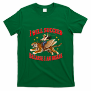 I Will Succeed Because I Am Insane Funny Cowgirl Tiger T-Shirt - Irish Green