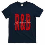 Just A Girl Who Loves R&B Heart Gift T-Shirt - Navy Blue