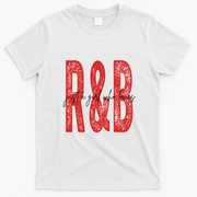 Just A Girl Who Loves R&B Heart Gift T-Shirt - White
