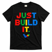 Just Build It Master Builder Building Block T-Shirt - Black