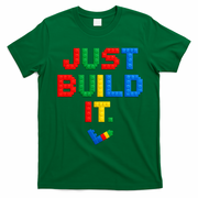 Just Build It Master Builder Building Block T-Shirt - Irish Green