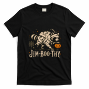 Jim Boo Thy Halloween Jimothy Raccoon T-Shirt - Black