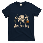Jim Boo Thy Halloween Jimothy Raccoon T-Shirt - Navy Blue