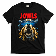 Jowls Dog Movie Parody Poster Meme T-Shirt - Black