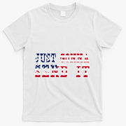 Just Gonna Send It Vintage American Flag Patriotic Gift T-Shirt - White