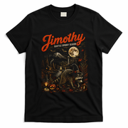 Jimothy Halloween Raccoon Seattle Spooky Season T-Shirt - Black