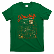 Jimothy Halloween Raccoon Seattle Spooky Season T-Shirt - Irish Green