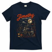 Jimothy Halloween Raccoon Seattle Spooky Season T-Shirt - Navy Blue