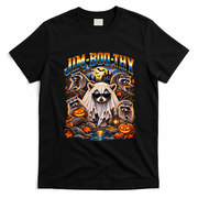 Jim-Boo-Thy Halloween Raccoons Funny Jimothy T-Shirt - Black