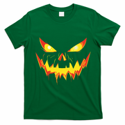 Jack O Lantern Face Pumpkin Scary Halloween Costume Funny T-Shirt - Irish Green