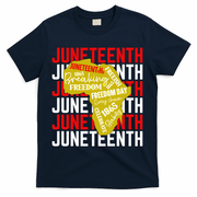 Juneteenth Pride Freedom Black History T-Shirt - Navy