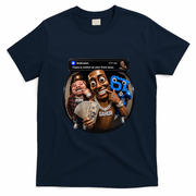 John Pork Tung Tung Tung Sahur 67 Meme Funny Brainrot T-Shirt - Navy Blue