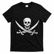 JOLLY ROGER PIRATE FLAG CALICO JACK HALLOWEEN COSTUME T-Shirt - Black