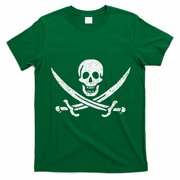 JOLLY ROGER PIRATE FLAG CALICO JACK HALLOWEEN COSTUME T-Shirt - Irish Green
