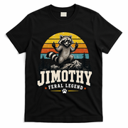 Jimothy Raccoon Seattle Feral Legend Meme T-Shirt - Black