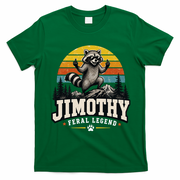 Jimothy Raccoon Seattle Feral Legend Meme T-Shirt - Irish Green