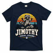 Jimothy Raccoon Seattle Feral Legend Meme T-Shirt - Navy Blue