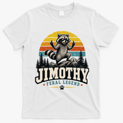 Jimothy Raccoon Seattle Feral Legend Meme T-Shirt - White