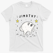 Jimothy Raccoon Viral Trend T-Shirt - White
