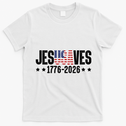 Jesus Saves USA 1776-2026 250 Years T-Shirt - White
