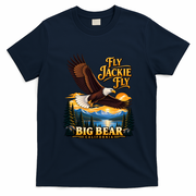 Jackie The Big Bear Eagle, Supports California Wildlife T-Shirt - Navy Blue