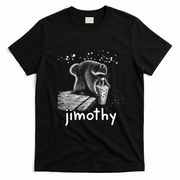 Jimothy The Raccoon Enjoying A Ice Coffee Drink T-Shirt - Black