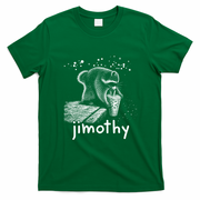 Jimothy The Raccoon Enjoying A Ice Coffee Drink T-Shirt - Irish Green