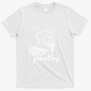 Jimothy The Raccoon Enjoying A Ice Coffee Drink T-Shirt - White