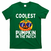 Kids Coolest Pumpkin In The Patch Halloween Boy Girls Teens T-Shirt - Irish Green