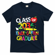 Kindergarten Graduate Class Of 2036 Last Day Of School T-Shirt - Navy