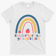 Kindergarten Graduation Rainbow Cute T-Shirt - White