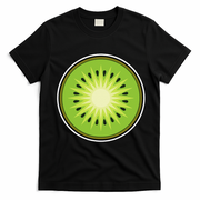 Kiwi Lazy DIY Halloween Costume Funny Tropical Sliced Fruit T-Shirt - Black