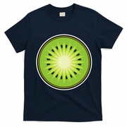 Kiwi Lazy DIY Halloween Costume Funny Tropical Sliced Fruit T-Shirt - Navy Blue